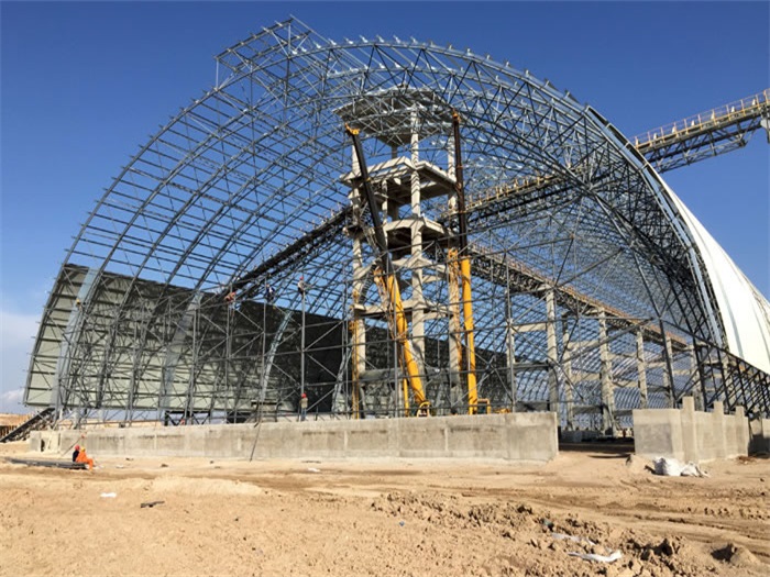 长宁煤机油桶翘工程网架